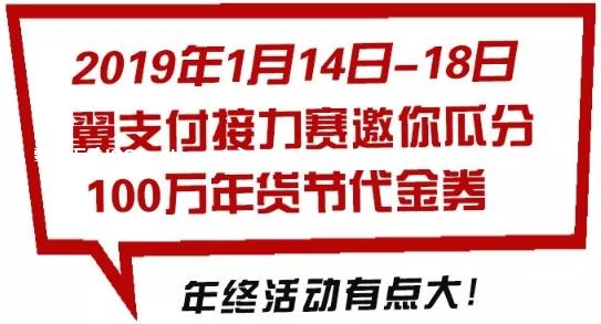 瓜分100万年货节代金券活动时间